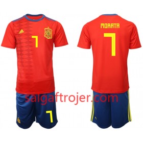 Spanien Fodboldtrøjer MORATA 7 Børn Hjemmebanesæt 2019 Kort ærmer